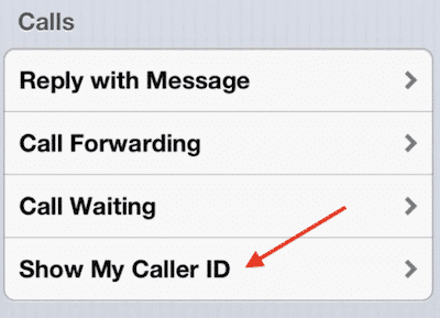 Calling and hiding numbers on iPhone